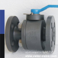 API6d Cast Steel Body 1/4" Flanged Piggable Ball Valve